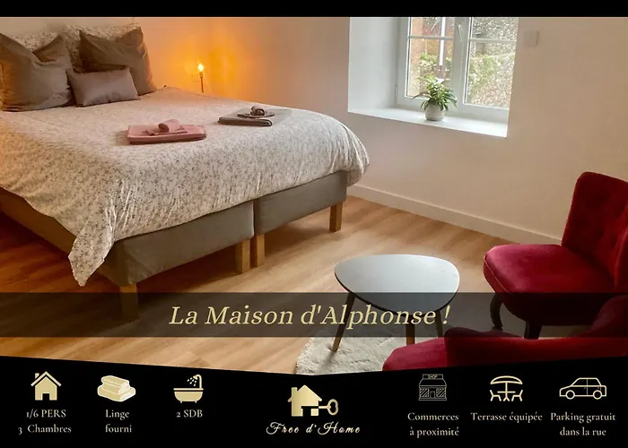 LA MAISON D\'ALPHONSE, charmante, centre historique 4-6pers